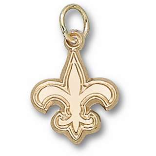   Jewelry LogoArt New Orleans Saints 1/2 Inch X 1/2 Inch 10kt Gold Charm