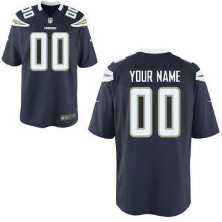 Mens Nike San Diego Chargers Customized Game Team Color Jersey (S 4XL 