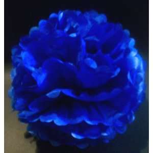 Royal Blue 12 Tissue Pom Poms Paper Flower Balls   Wedding Bridal 
