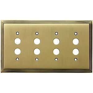 Decorative Switchplates. Mid Century Push Button Switch Plate   Quad 