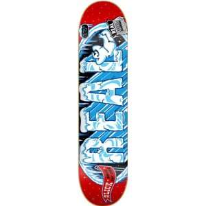  Real Pop Slickles Med Skateboard Deck   7.75 Red Sports 