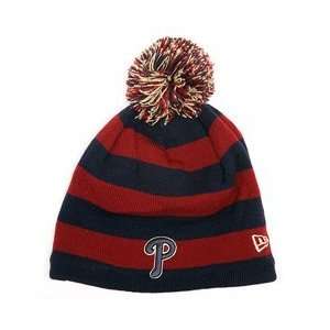 Philadelphia Phillies Rugby Knit   Navy/Cardinal One Fits Most  