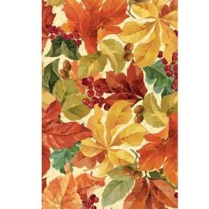  Lets Party By amscan Elegant Leaves Paper Tablecover 