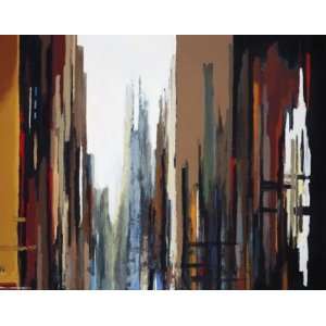  G. Lang 24W by 28H  Urban Abstract No. 165 CANVAS Edge 