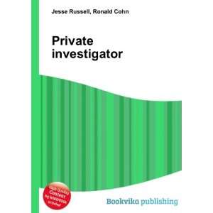  Private Investigator Ronald Cohn Jesse Russell Books