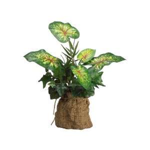   /Mixed Leaves in Burlap Bag Green (Pack of 12) Patio, Lawn & Garden