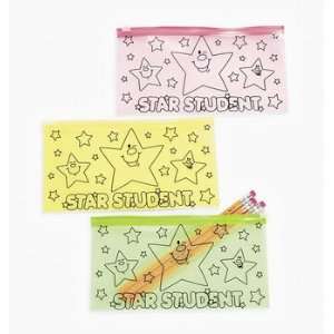  Star Student Pencil Case (1 dozen)   Bulk [Toy] 