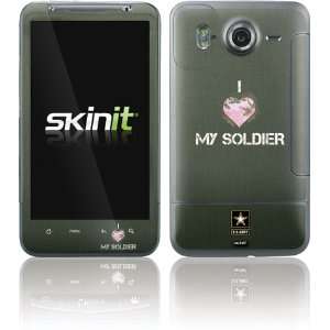   Heart My Soldier Green Vinyl Skin for HTC Inspire 4G Electronics