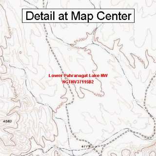   Quadrangle Map   Lower Pahranagat Lake NW, Nevada (Folded/Waterproof