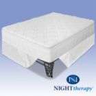 Night Therapy 10 Inch Pillow Top Spring Complete Mattress Set Queen