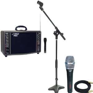   Microphone   PMKS7 Compact Base Microphone Stand   PPMCL30 30ft