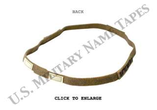 Military Name Tapes ACU MultiCam Helmet Band Back
