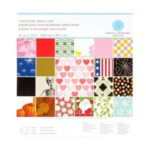  Martha Stewart Crafts Essentials Paper Pad 12 X 12 Holiday 