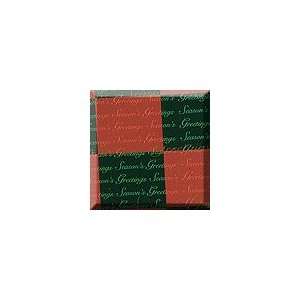     24 X 100 Red & Green Patchwork Gift Wrap