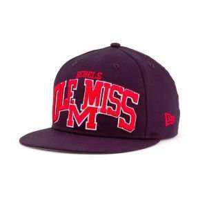  Mississippi Rebels New Era NCAA Blockade Snapback Cap Hat 