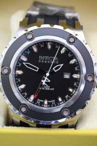 Mens Invicta Reserve Subaqua Specialty Black GMT Swiss Diver Watch New 