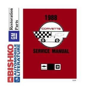  1988 CHEVROLET CORVETTE Shop Service Repair Manual CD Automotive