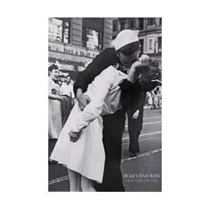  NY War Ends Kiss Poster
