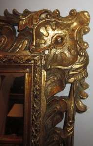 Decorative Heavily Carved Gilt Mirror  