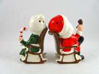   Santa & Mrs. Claus Rocking Chair Salt and Pepper Shaker set  