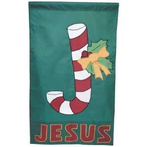  28 X 48 Candy Cane Christmas Outdoor Applique Flag 