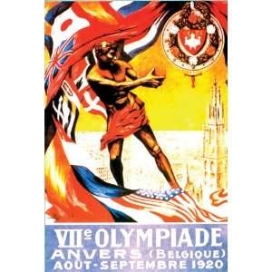  Olympics Belgium 1920 Poster