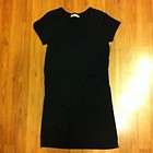 Fluxus Black Cotton T Shirt/Dress Medium