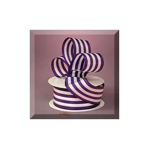   10 Yd Purple Candy Stripe Ribbon