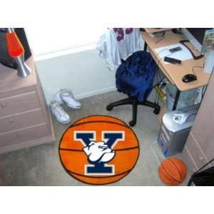  Yale UNIversity Bulldogs Basketball Shaped Area Rug Welcome 