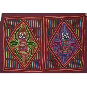    High Quality Pair of Spiders Traditional Kuna Mola