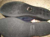 BISOU BISOU Navy Stretch FABRIC Comfort SLIDE Shoes 7 M  