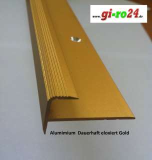 Laminat  Treppenprofil 8,5 mm 1 teilig 100cm Alu eloxiert Gold  