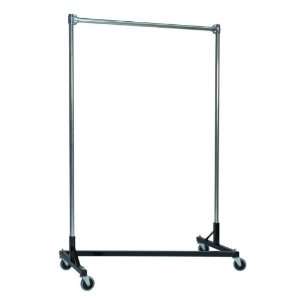 Heavy Duty 4 Foot Garment Z Rack With Single Rail And 6 Foot Uprights 