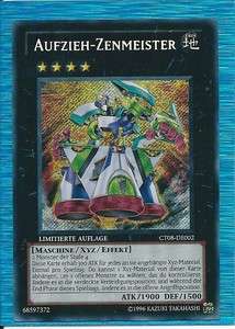 YU GI OH AUFZIEH ZENMEISTER CT08 DE002 SECRET RARE  