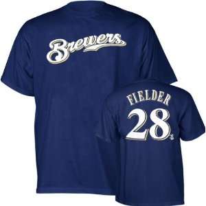  Milwaukee Brewers Prince Fielder Name & Number Youth T 