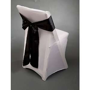  Satin Chair Sash Black Package of 10 Toys & Games