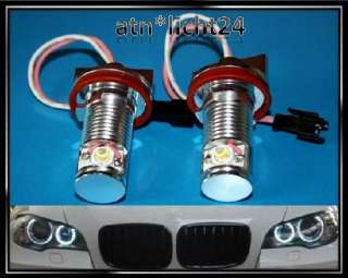 6W Power LED Angel Eyes Tagfahrlicht / Standlicht H8 BMW E90 E91 E92 