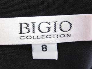 NWT BIGIO COLLECTION Black Button Blazer Jacket Size 8  