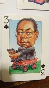   is a set of Playing cards with Caricatures of Political figures