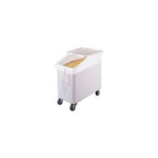   IBS27148   27 Gallon Mobile Ingredient Bin, NSF, White w/ Clear Cover