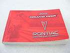 2001 Pontiac Grand Prix vehicle owners manual replacement Used