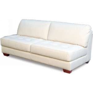  Zen Armless Sofa in White