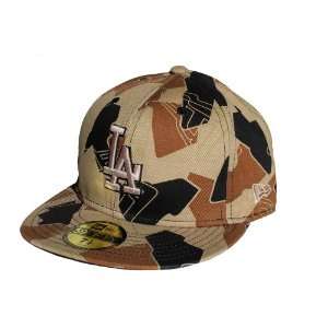  New Era Los Angeles Dodgers Camo 59Fifty Cap Hat, 7 1/2 