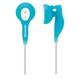 Panasonic RP HV21 A In Ear Earbud Heaphones with Built in Clip (Blue)