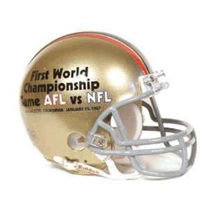   Bowl 1 Miniature Replica NFL Helmet w/Z2B Mask