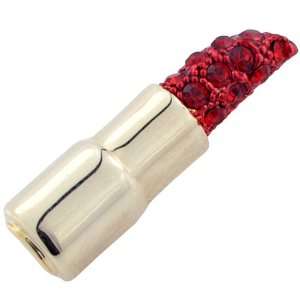 Red Lipstick Swarovski Crystal Pin Brooch