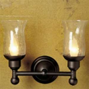  WALL MOUNT DBL HURRICANE CRACKLE GLASS