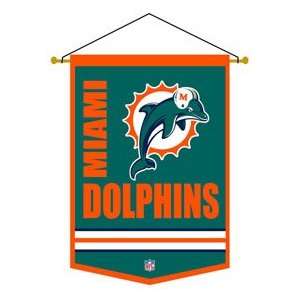 Miami Dolphins Wool 12x18 Mini Banner