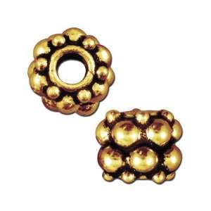    9x7mm Brass Plated Antique Gold Bali Style Spacers Jewelry