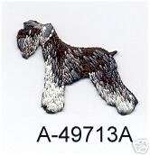 75 Schnauzer Dog Canine Embroidery Patch Applique  
